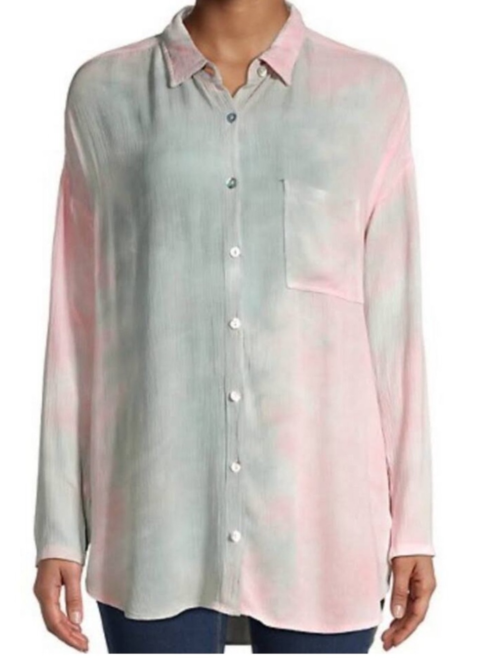 BB DAKOTA By Steve Madden Button Down Shirt/Tunic,size M